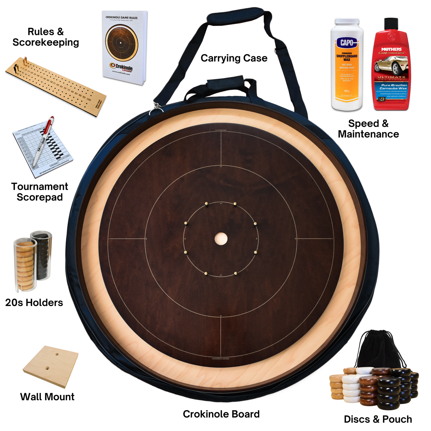 The Tracey Gray Rock Championship - Kit de jeu de société Tournament Crokinole