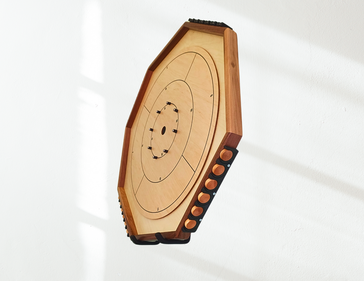 Locked N' Loaded - Pack of 4 Mountable Crokinole Disc Units for Round & Octagon Boards
