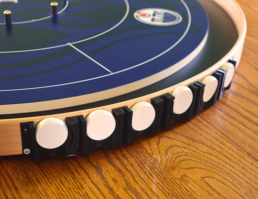 Locked N' Loaded - Pack of 4 Mountable Crokinole Disc Units for Round & Octagon Boards