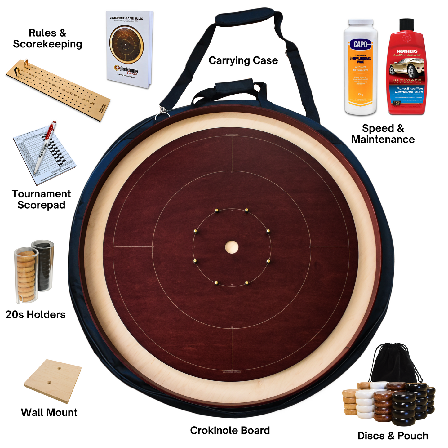The Red Maple - Ultimate Crokinole Bundle
