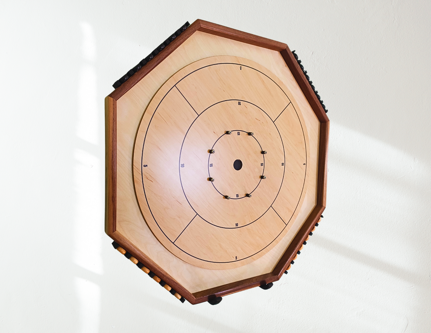 Locked N' Loaded - Pack of 4 Mountable Crokinole Disc Units for Round & Octagon Boards
