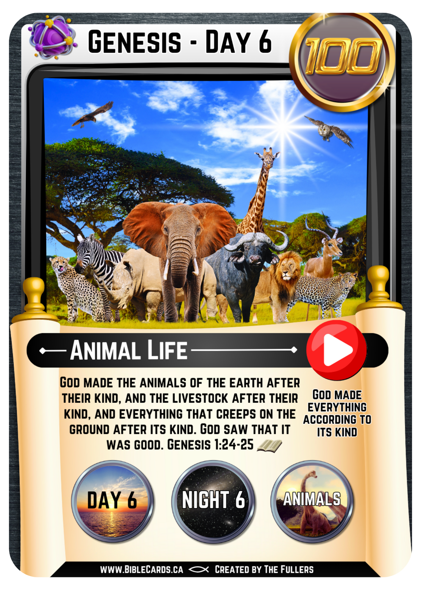 Pack of 26 Original Bible Cards - Genesis Edition - Trading Cards