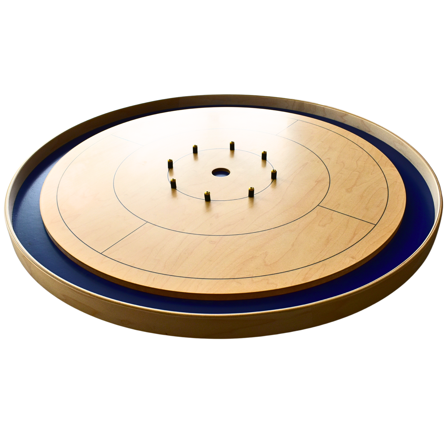 Le Royal Blue de Crokinole Canada - Jeu de société de tournoi - Conforme aux normes NCA