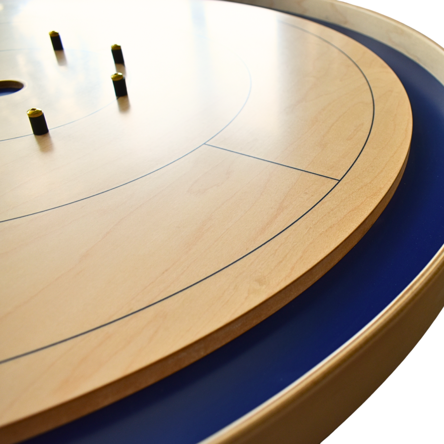 Le Royal Blue de Crokinole Canada - Jeu de société de tournoi - Conforme aux normes NCA