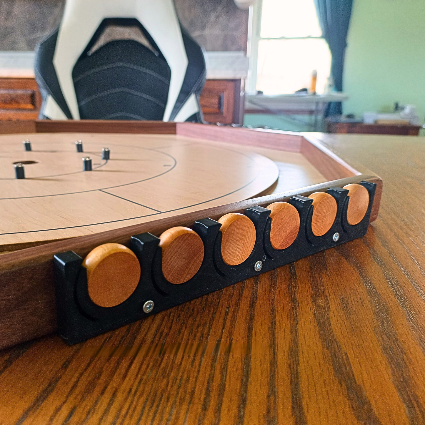 Locked N' Loaded - Pack of 4 Mountable Crokinole Disc Units for Round & Octagon Boards