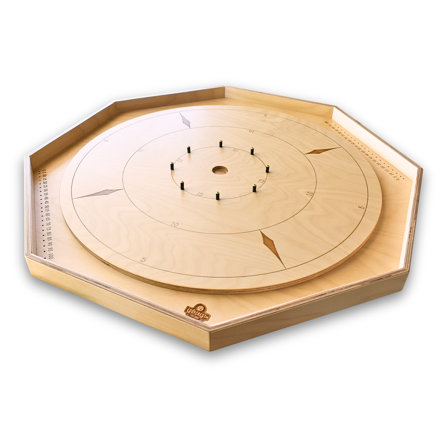 The Crokinole Master - Grand jeu de société Crokinole traditionnel