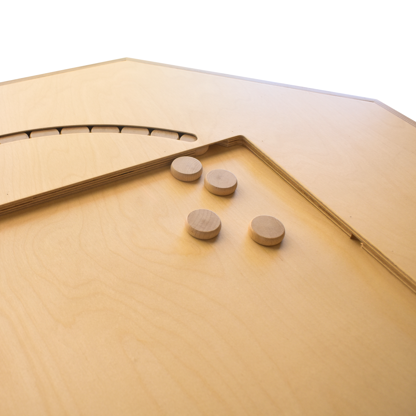 The Crokinole Master - Grand jeu de société Crokinole traditionnel