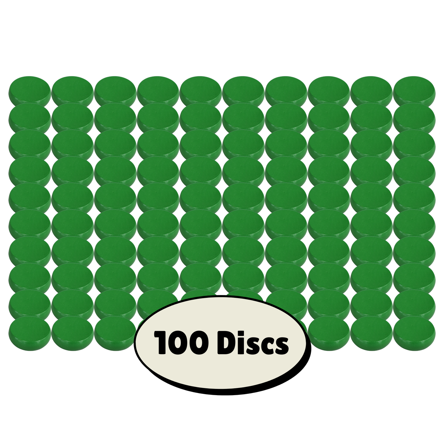 100 Disques de Crokinole Vert