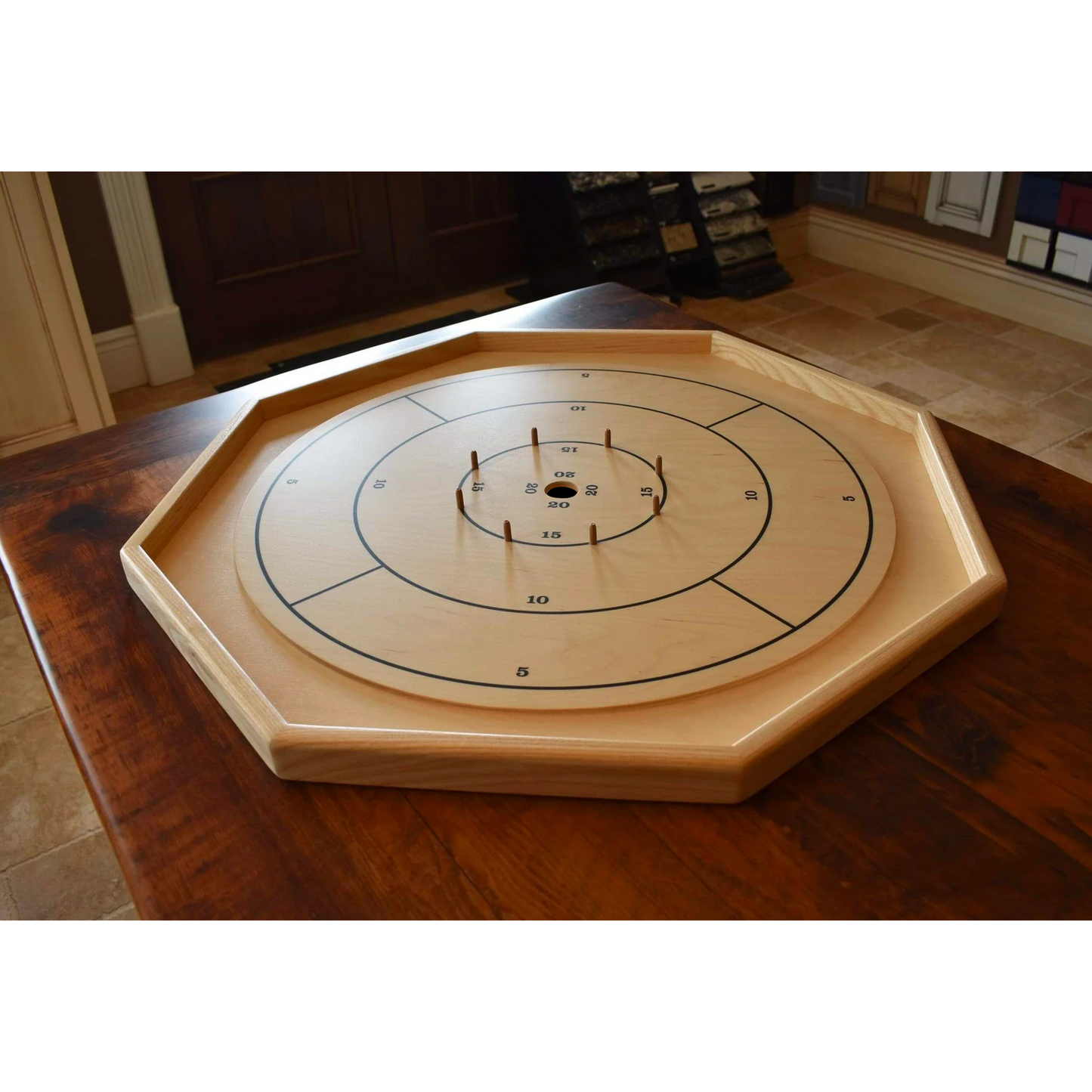 The Gold Standard - Traditional Crokinole Board Game Set