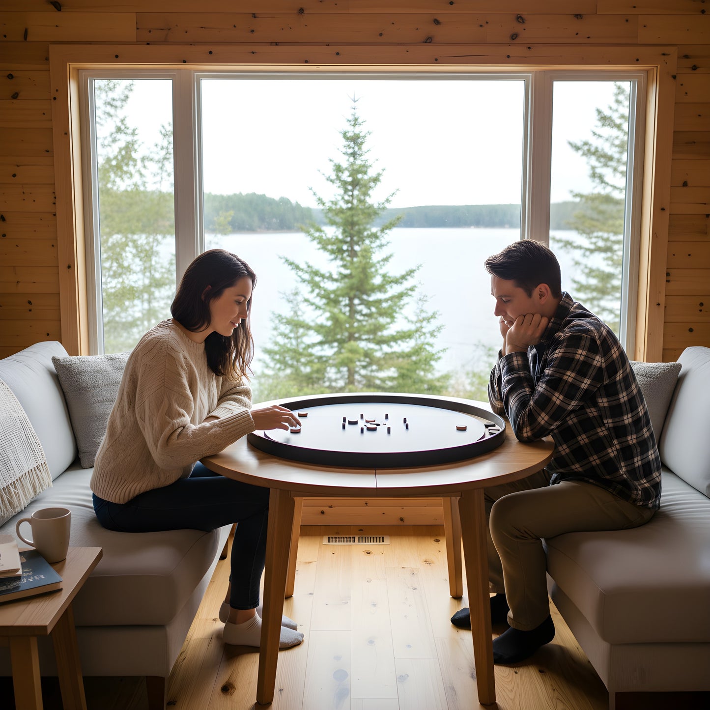 Crokinole Canada の The Gray Maple - トーナメント Crokinole ボード ゲーム キット