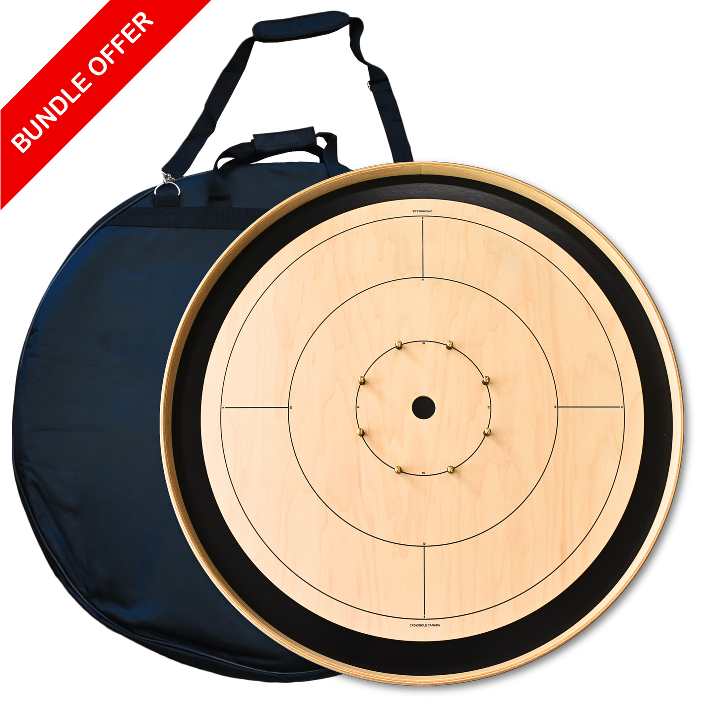 The Crokinole Canada (With Branding) - Ultimate Crokinole Bundle