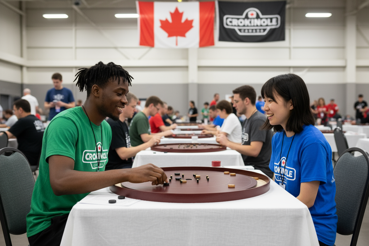 Crokinole Canada の The Red Maple - トーナメント Crokinole ボード ゲーム キット