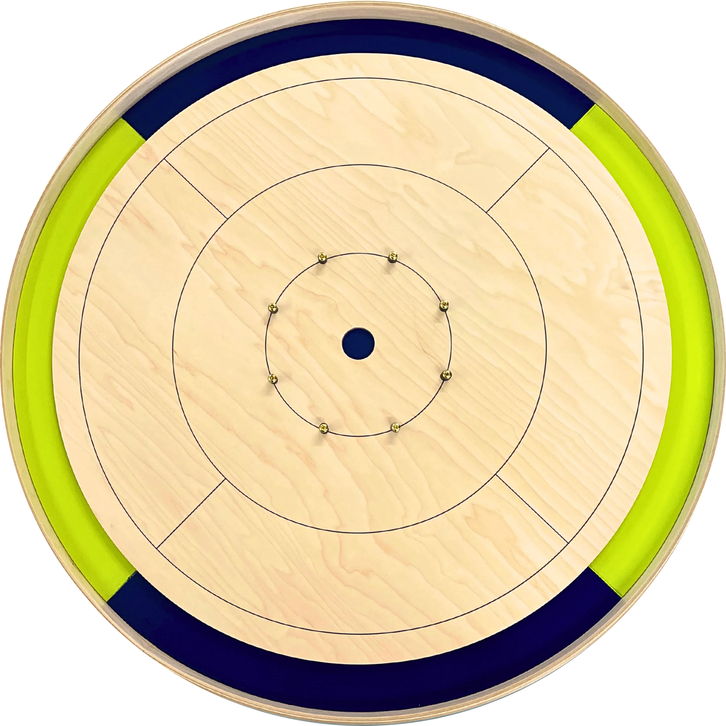 Le Dicolor Board de Crokinole Canada - Jeu de société de tournoi - Conforme aux normes NCA