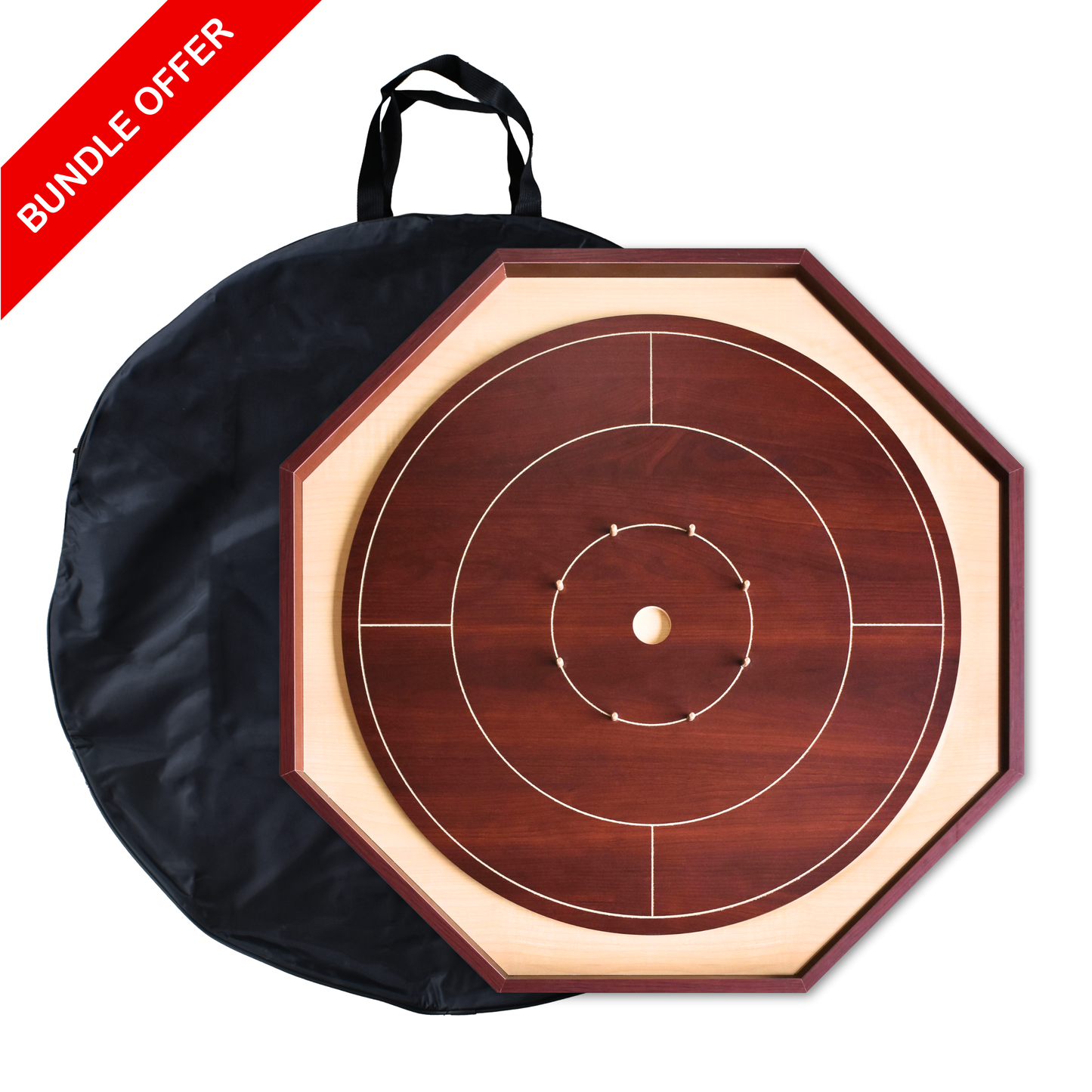 Le kit de jeu de société Crokinole traditionnel Gold Standard