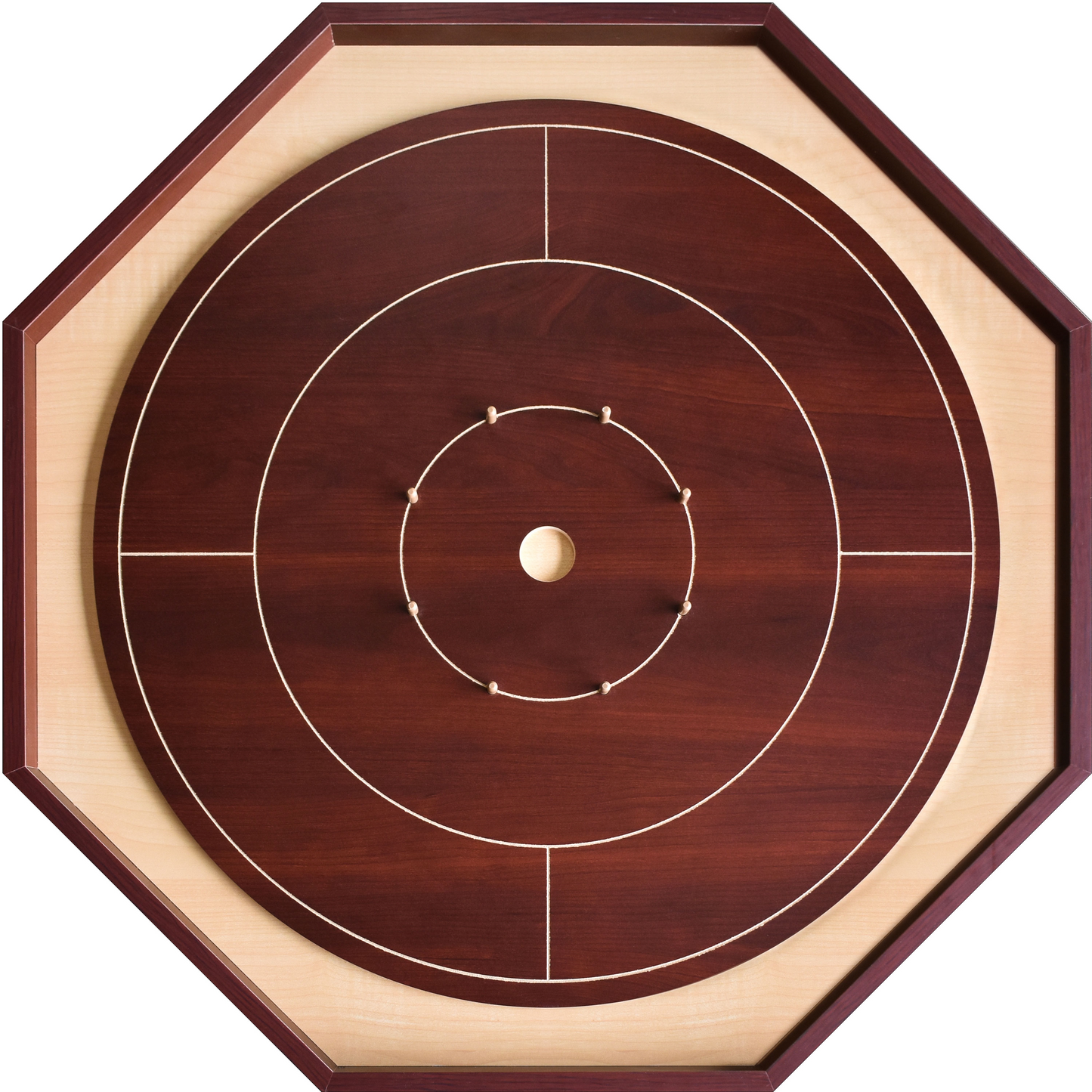Le kit de jeu de société Crokinole traditionnel Gold Standard