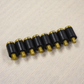 Crokinole Bumpers - 8 Short Brass Screws With Rubber Latex