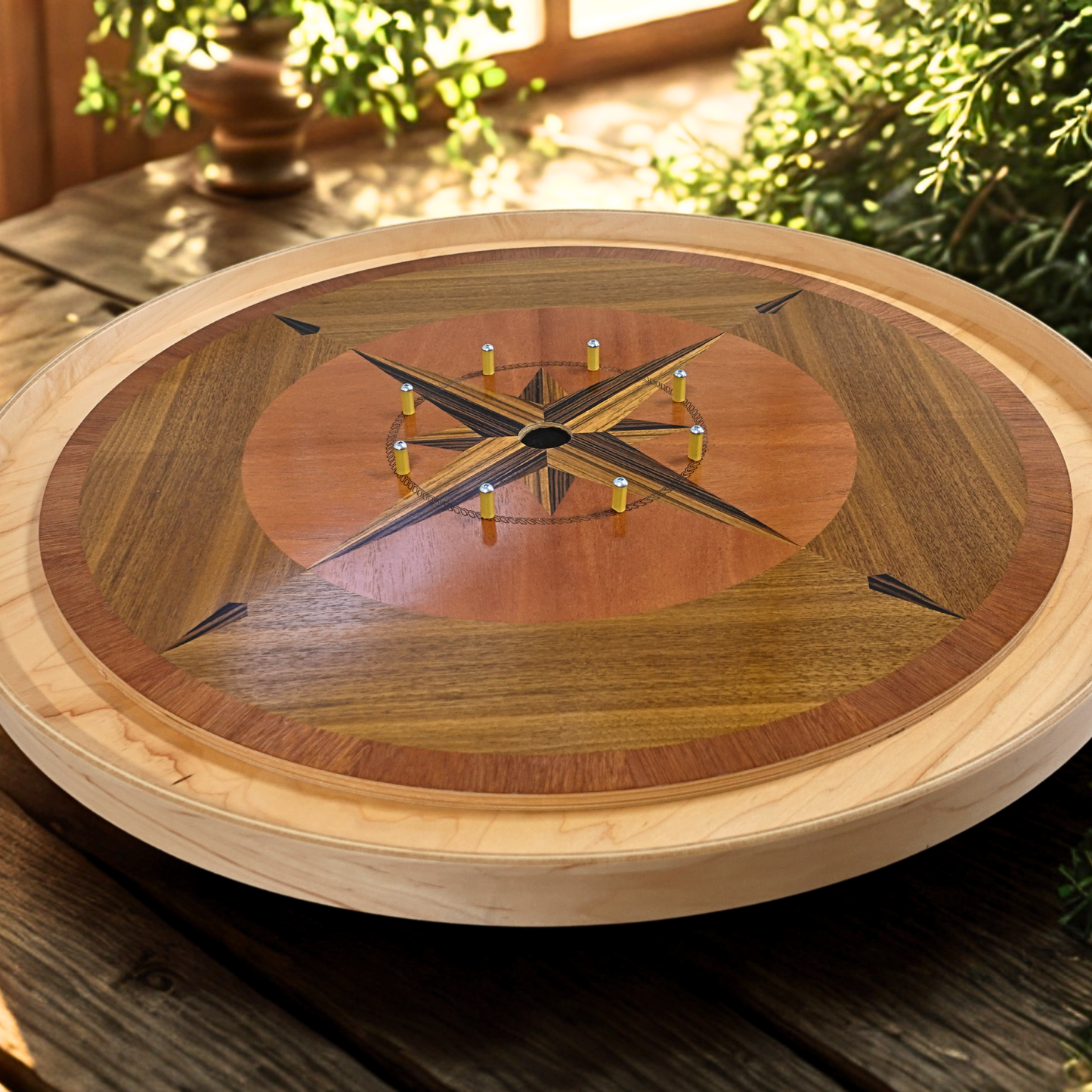 Solomon's Glory - Hand Inlay Crokinole Boards