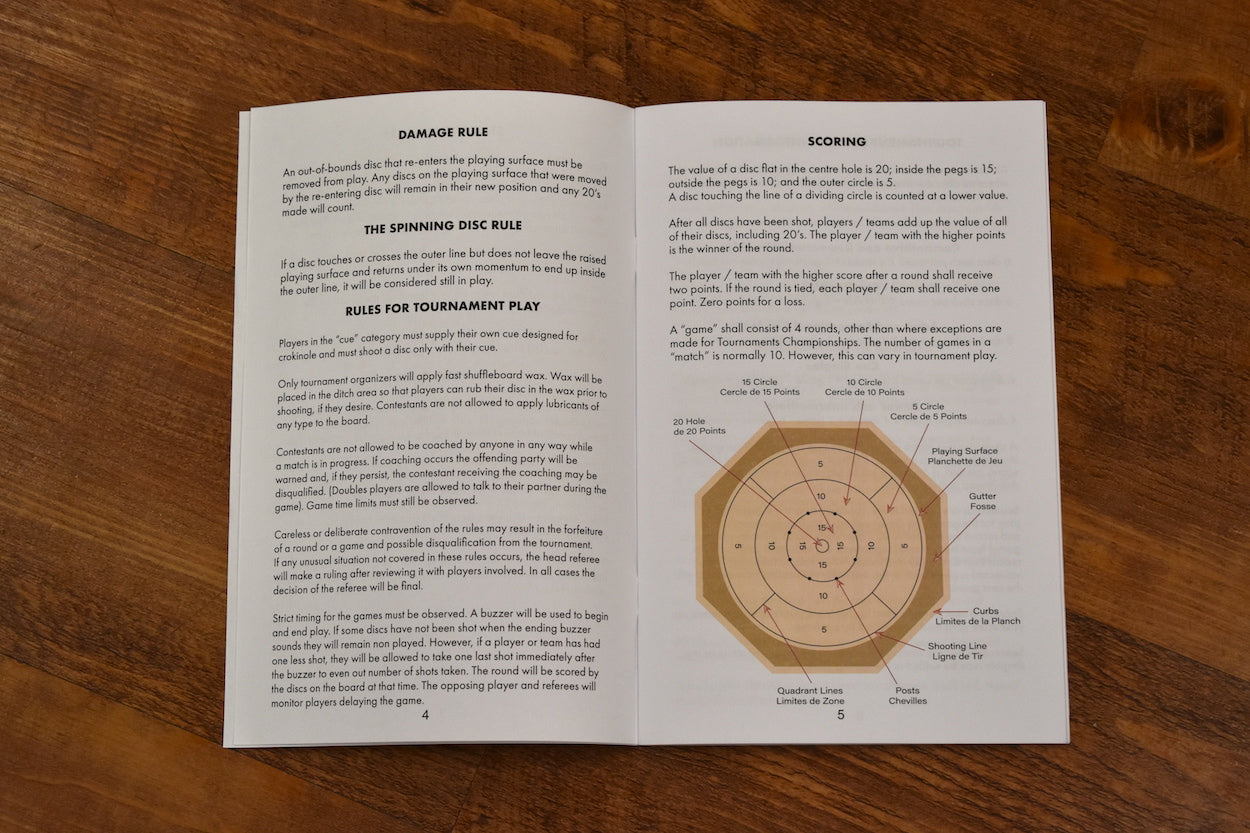 Crokinole Rules (Physical Copy)