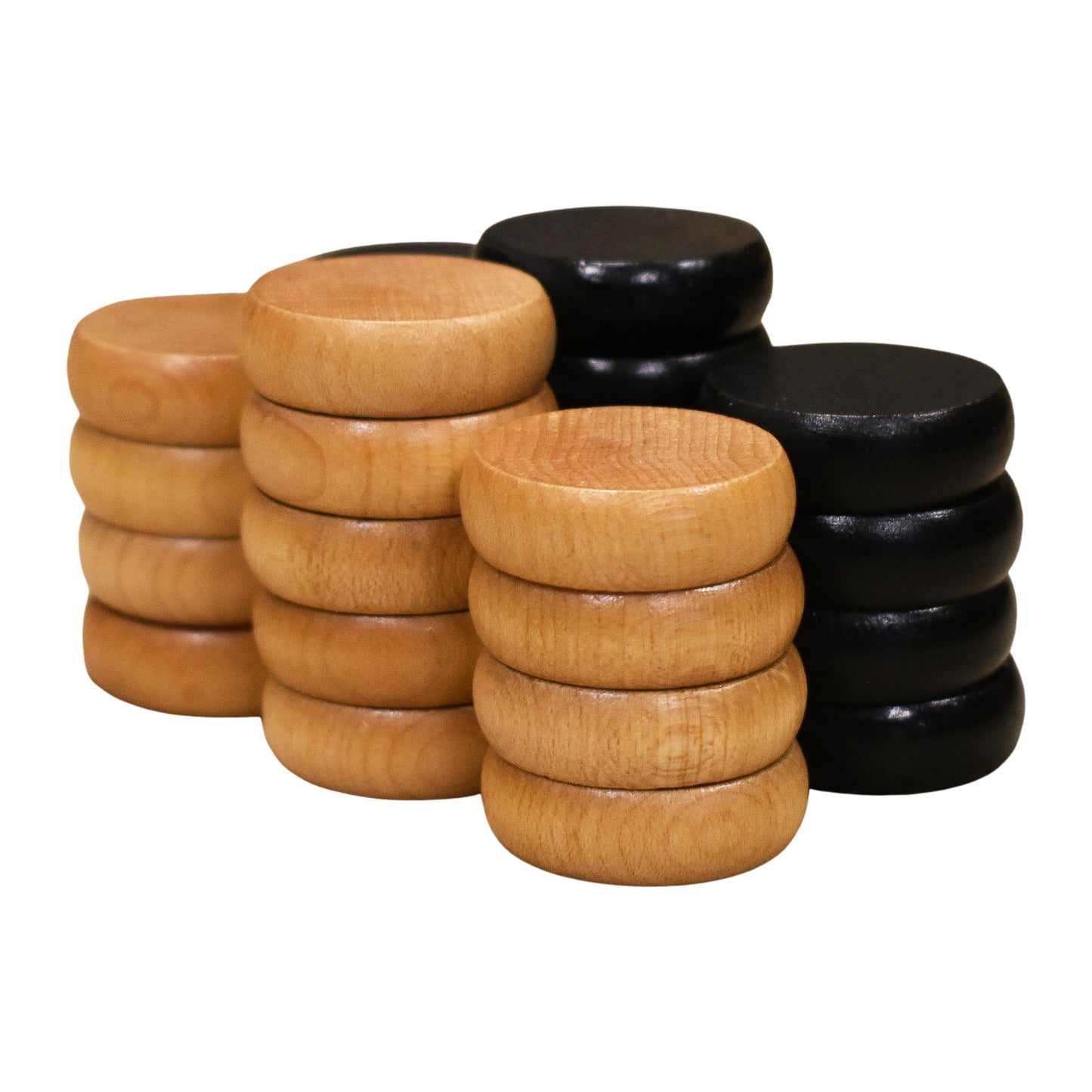 26 Crokinole Discs (Black & Natural)