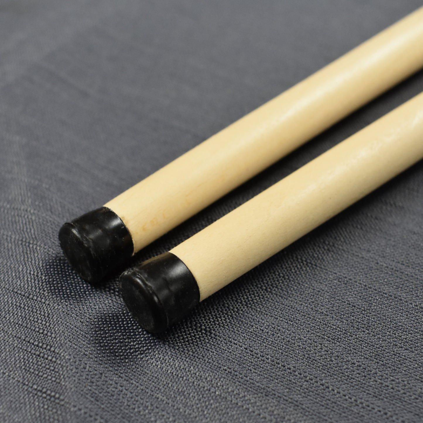 Set of 2 Deluxe Crokinole Cue Sticks with Gripper Knob (17" Length)