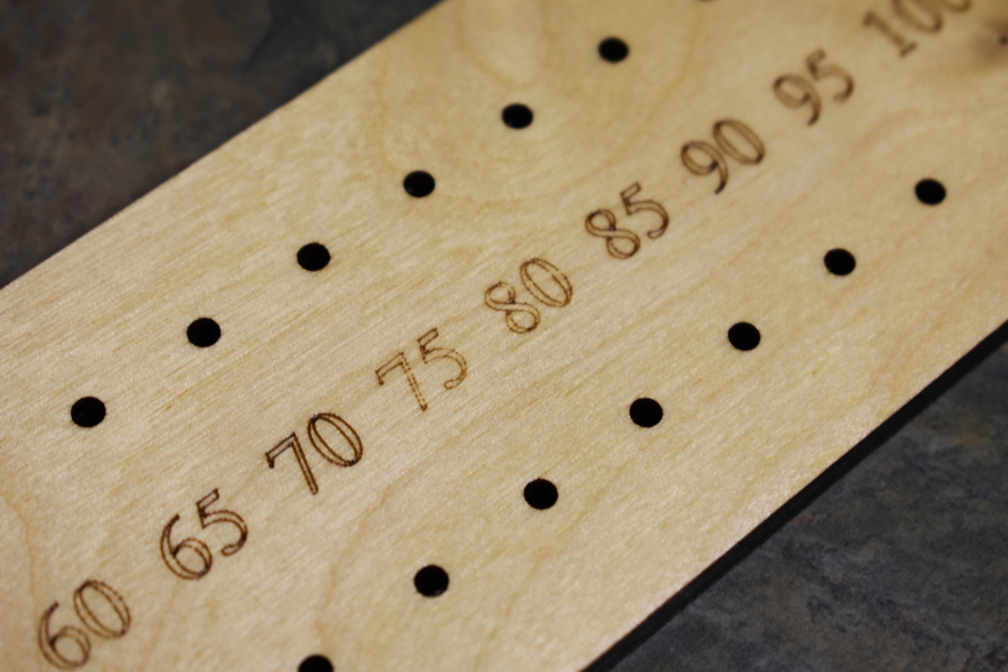 Crokinole Point Tracker - 2 joueurs ou doubles (entachés et réduits)
