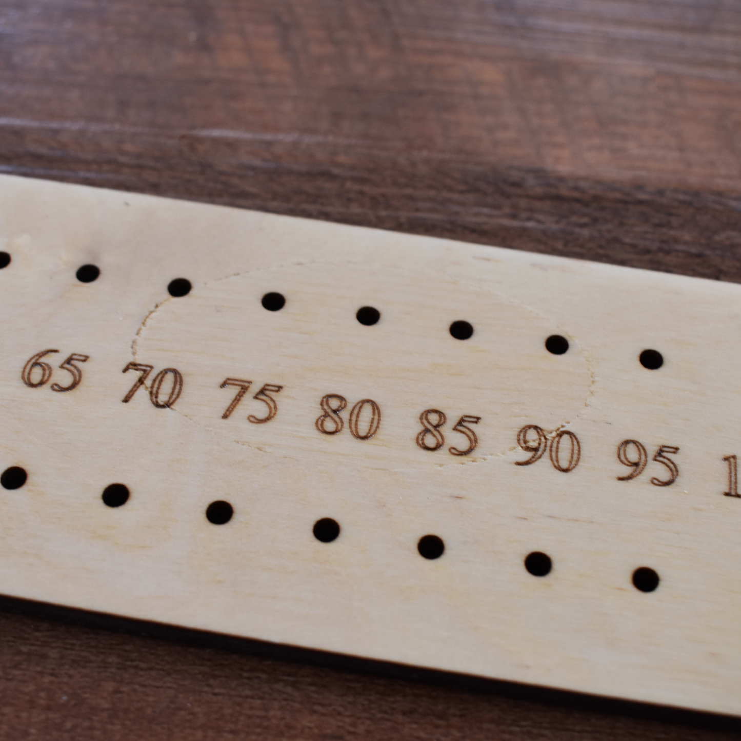 Crokinole Point Tracker - 2 joueurs ou doubles (entachés et réduits)