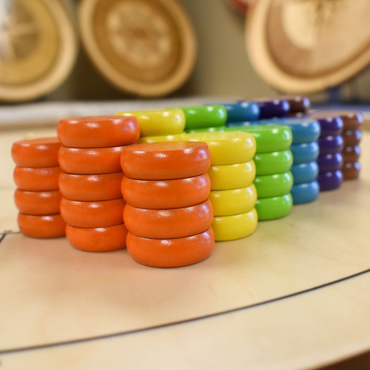 Crokinole Disc Party Pack (78 Disques) - Summer Colors
