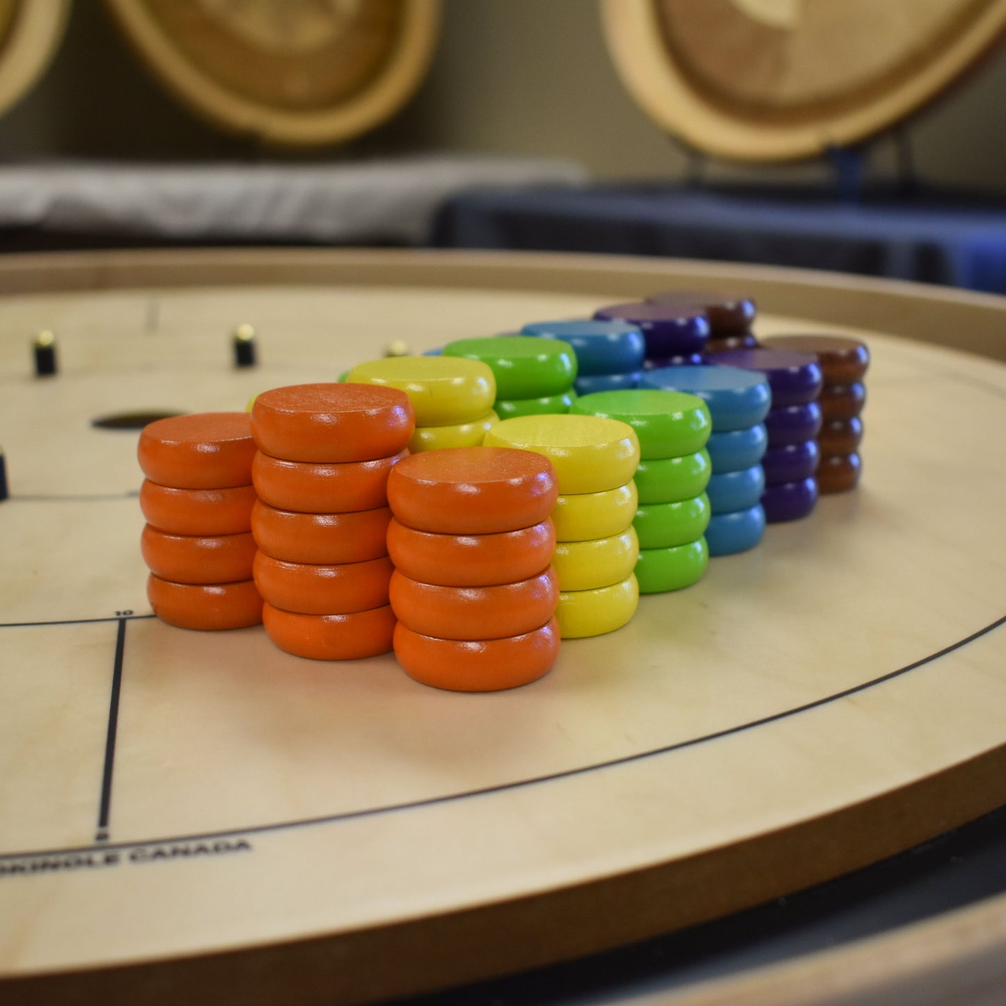 Crokinole Disc Party Pack (78 Discs) - Summer Colors