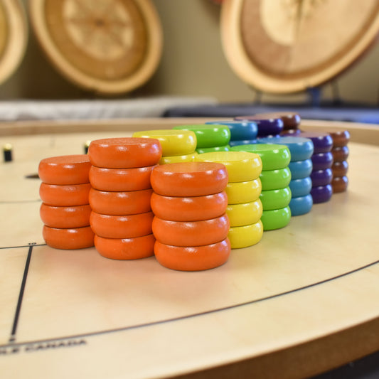 Crokinole Disc Party Pack (78 Discs) - Summer Colors