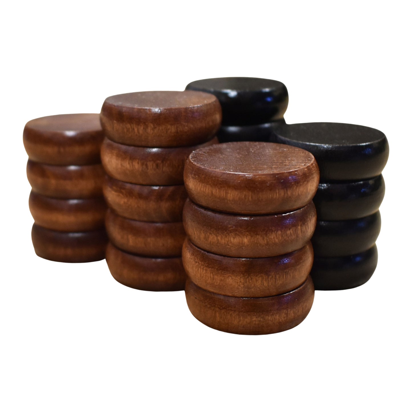 26 Crokinole Discs (Black & Walnut Stain)