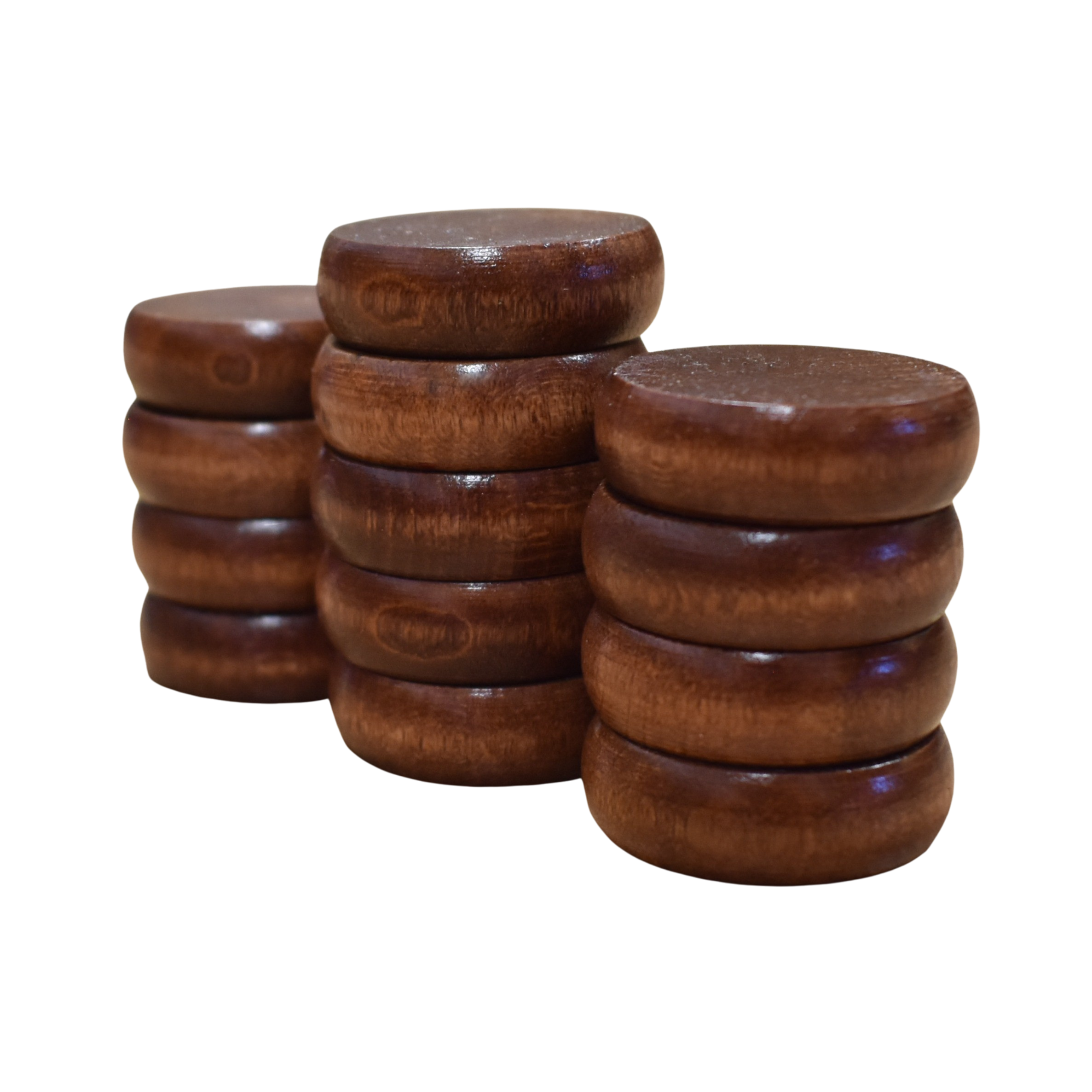 13 Black Crokinole Discs (half Set / For 1 Player
