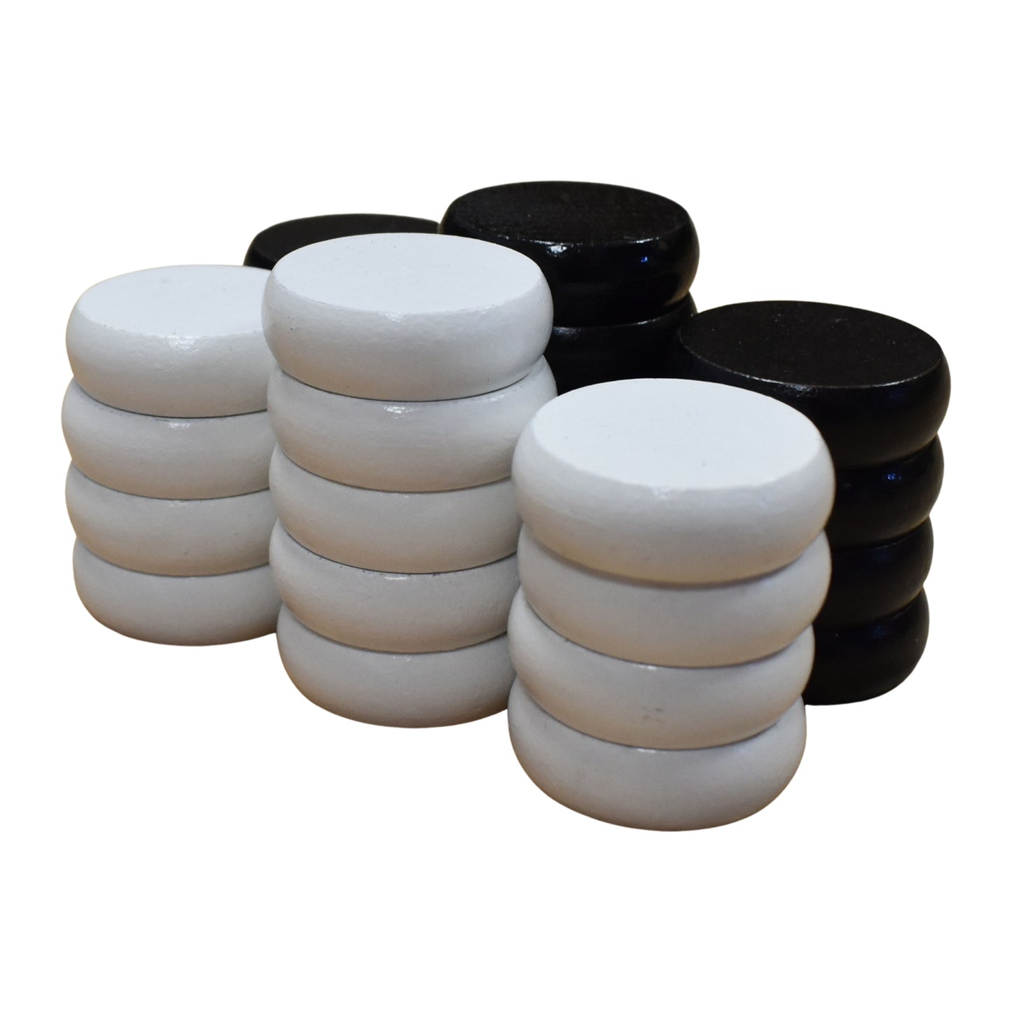 26 Crokinole Discs (Black & White)