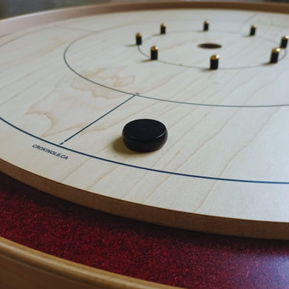 26 Crokinole Discs (Black & Yellow)