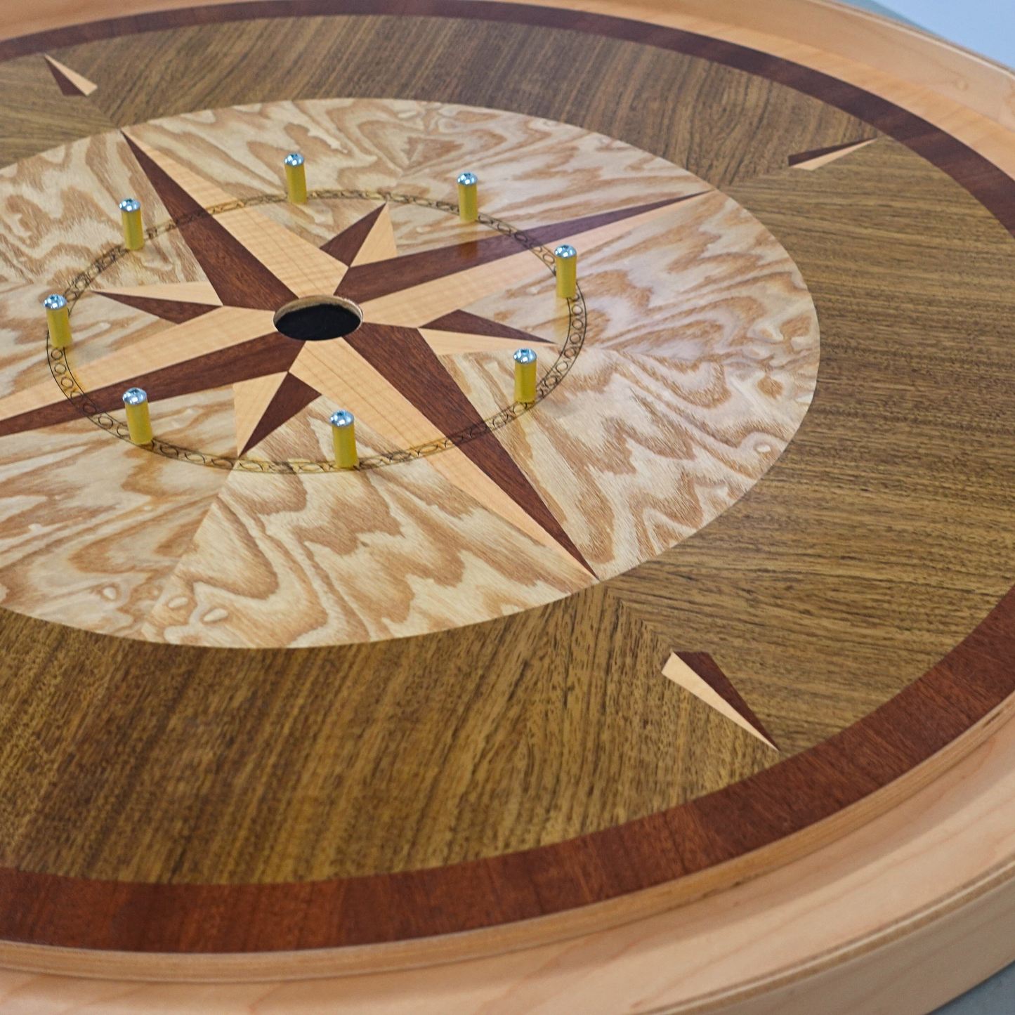 Graceful Elegance - Hand Inlay Crokinole Boards