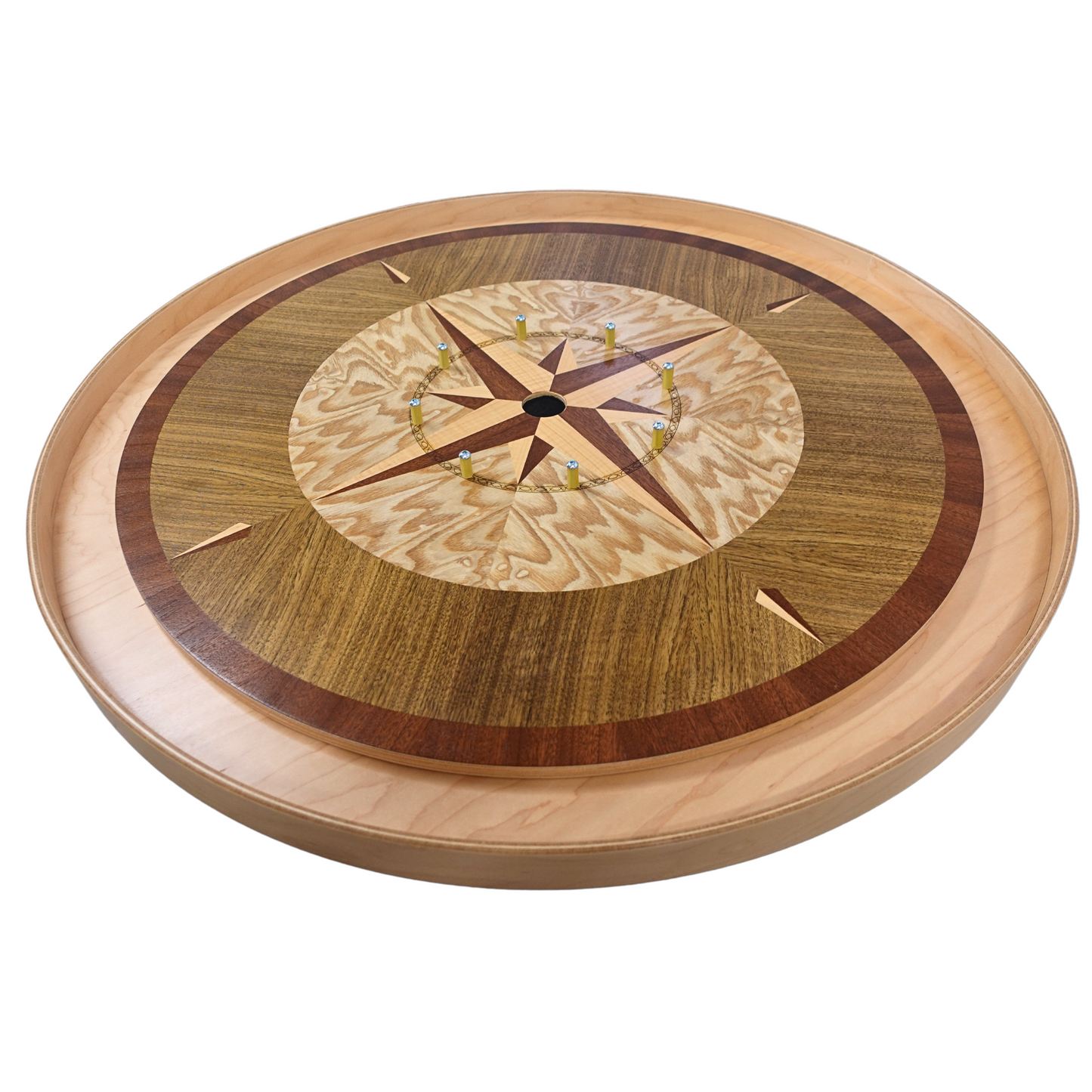 Graceful Elegance - Hand Inlay Crokinole Boards