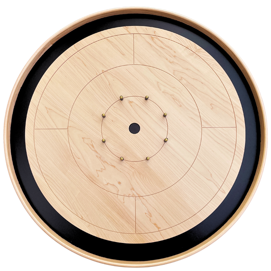 The Miracle - Solid Maple Hardwood Playing Surface & Rail Crokinole Board