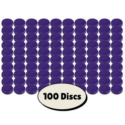 100 Purple Crokinole Discs