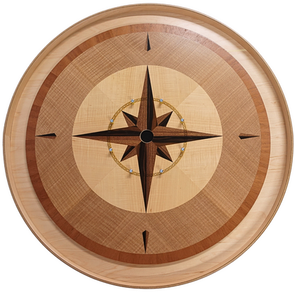 Rustic Fortune - Hand Inlay Crokinole Boards