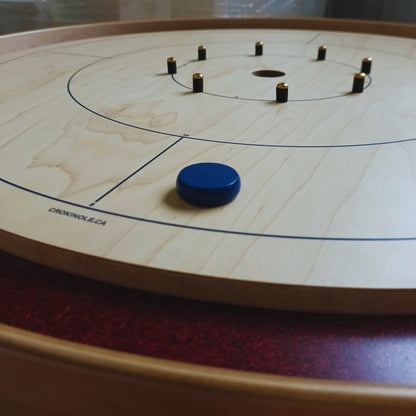 26 Crokinole Discs (Blue & Green)