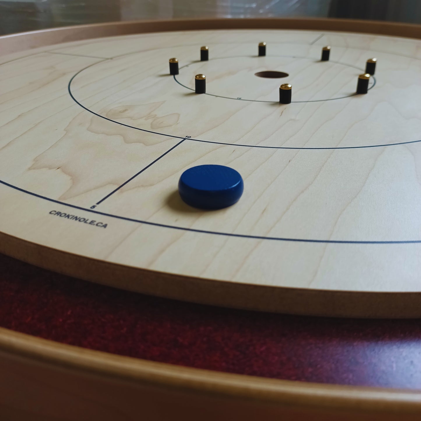 26 Crokinole Discs (Blue & Pink)