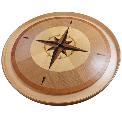 Rustic Fortune - Hand Inlay Crokinole Boards