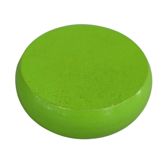 Single Lime Green Crokinole Disc