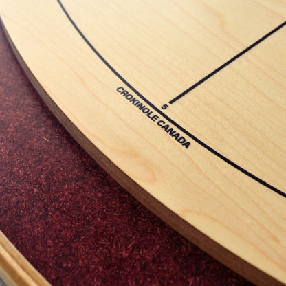 The Royal Red by Crokinole Canada - Tournament Crokinole Board Game Set - Meets NCA Standards