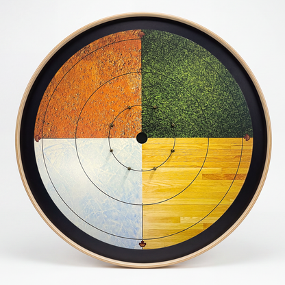 The Sports Faceoff Board - Tournament Style Crokinole Board Game Set
