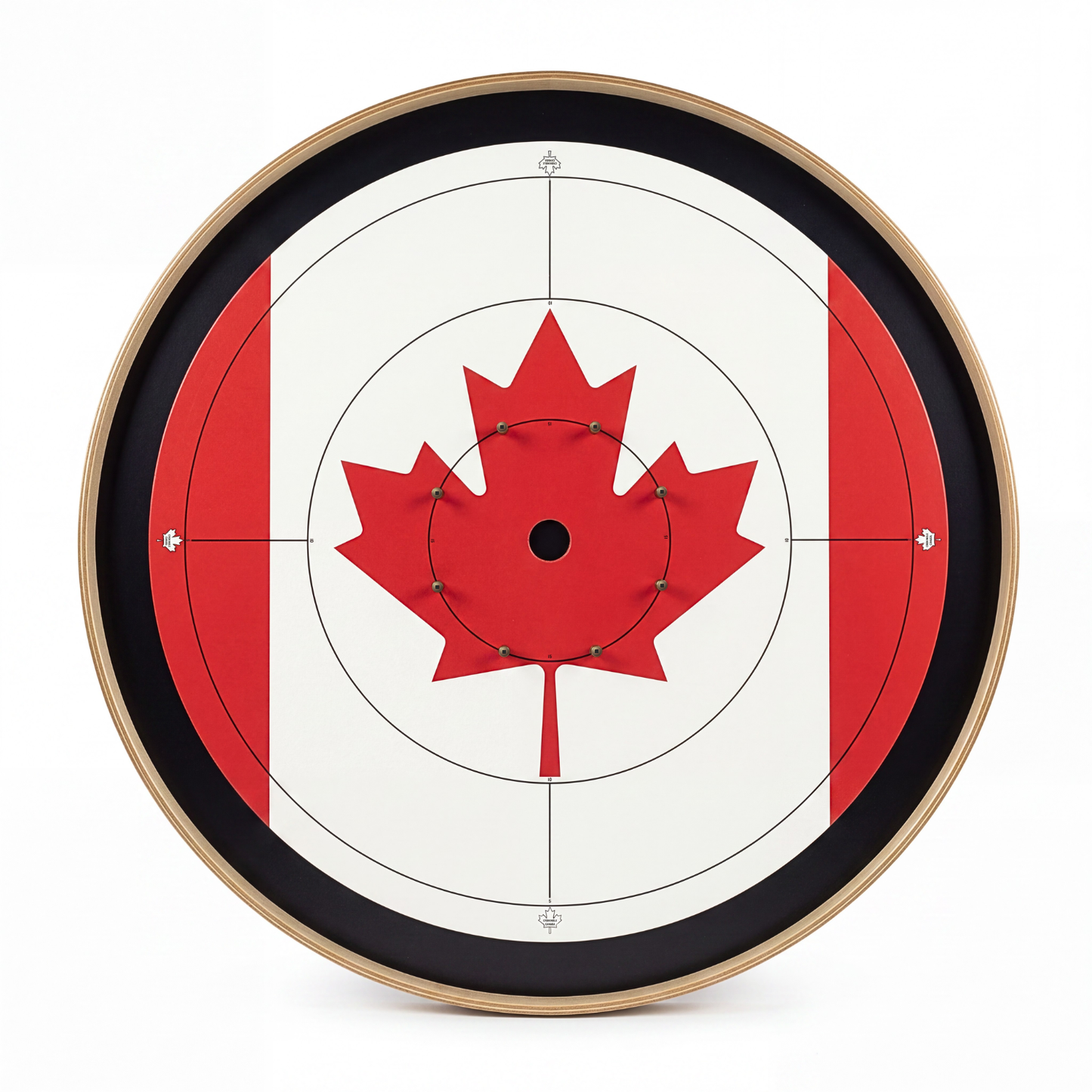 The Canuck - Tournament Style Crokinole Board Game Set
