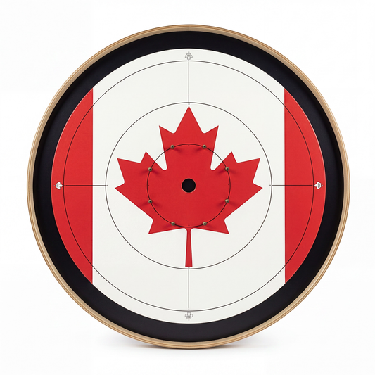 The Canuk - Tournament Style Crokinole Board Game Set
