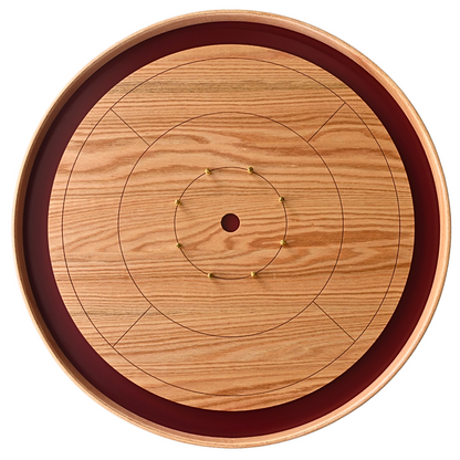 The Red Giant - Solid Oak Hardwood Playing Surface Crokinole Board