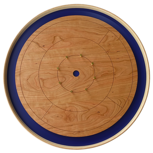 Cherry Waves - Solid Cherry Hardwood Playing Surface Crokinole Board