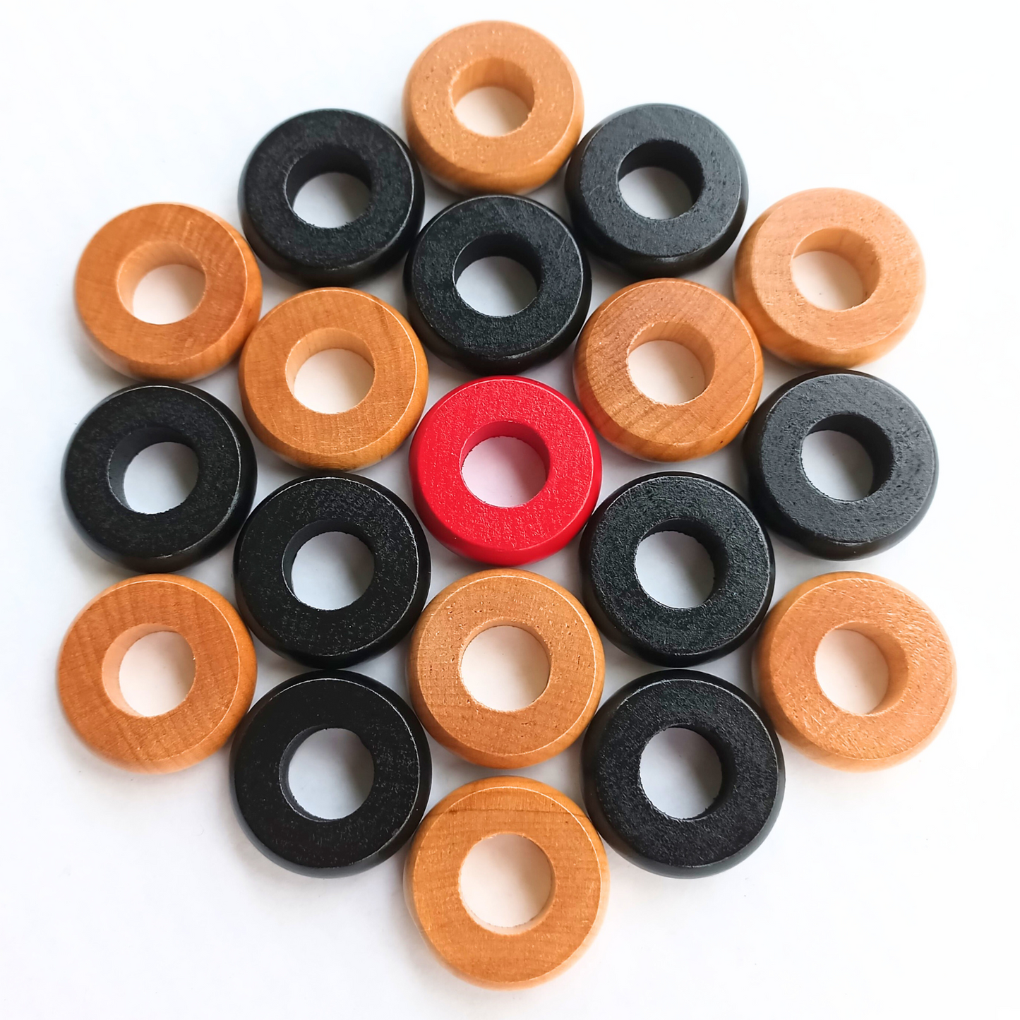 30 Pinnochi / Pichenotte Rings Rouges et Verts - Anneaux De Pichenottes - Game Accessories / Accessoires De Jeu