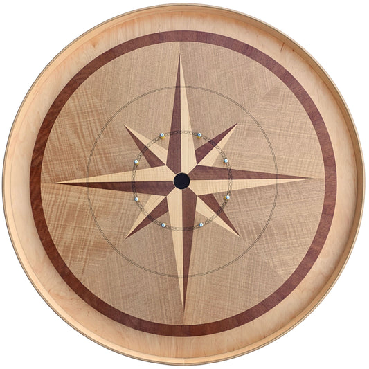 Going In All Directions - Hand Inlay Crokinole Boards